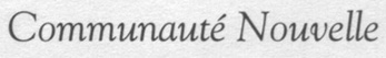 1995 Paris COMMUNAUTE NOUVELLE
